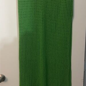 SHEIN Green Knit Swim Coverup